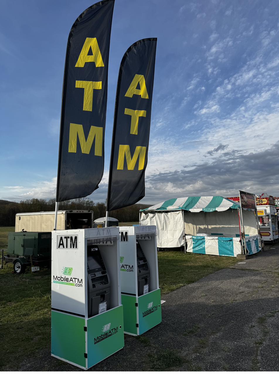 MobileATM machines at outdoor fair